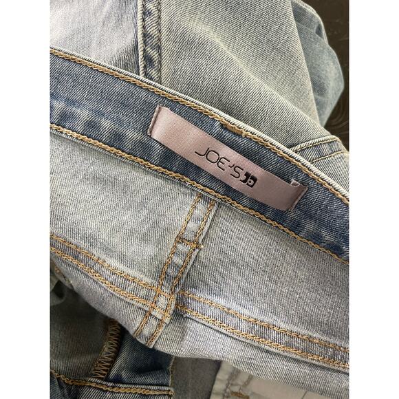 Joe's Jeans Women's 31 Straight Leg Distressed Light Wash Ankle - Picture 6 of 7